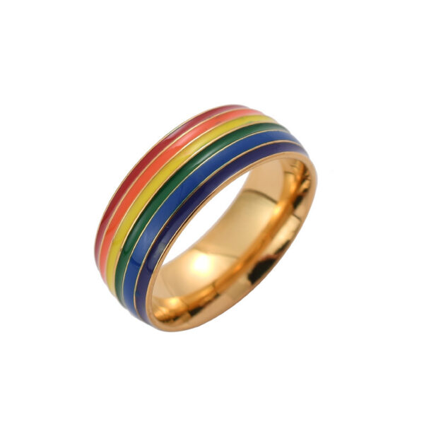 Fashion Rainbow Pride LGBT Stainless Steel - Imagen 4