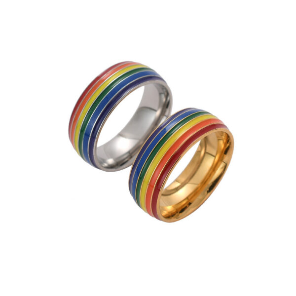 Fashion Rainbow Pride LGBT Stainless Steel - Imagen 2