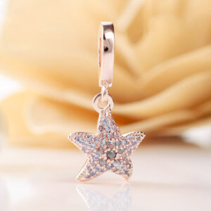 Rose gold Starfish charm