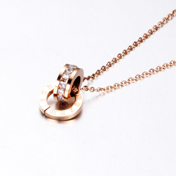 Double Ring Diamond Roman Numeral - Imagen 2