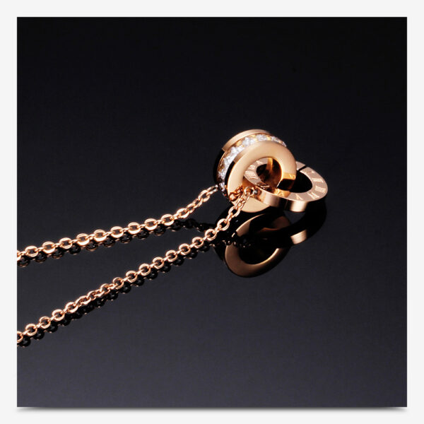 Double Ring Diamond Roman Numeral - Imagen 5