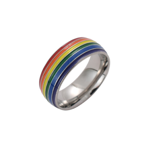 Fashion Rainbow Pride LGBT Stainless Steel - Imagen 3