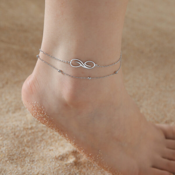 Infinite Symbol Beach Anklet - Imagen 5