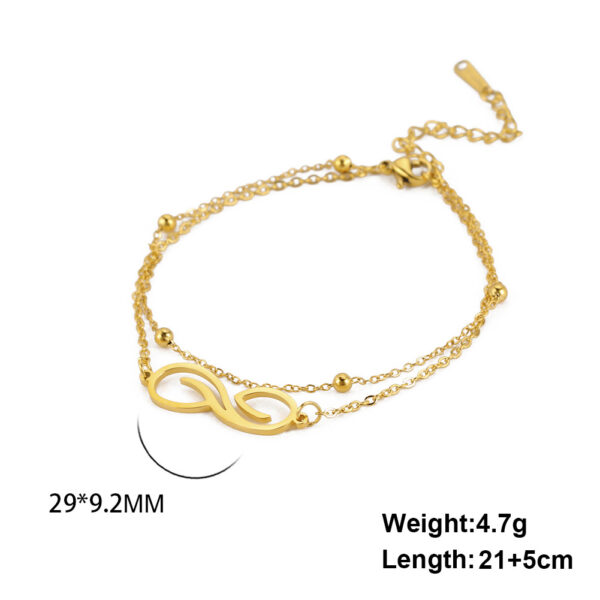 Infinite Symbol Beach Anklet - Imagen 2