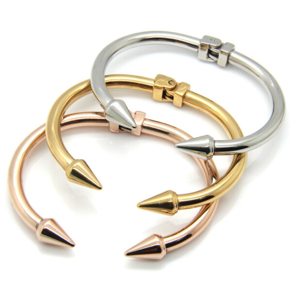 Stainless Steel Nail Bracelet - Imagen 2