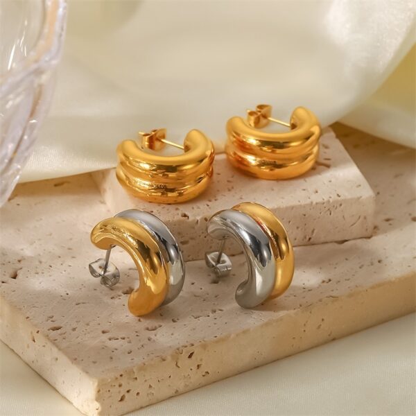 Henrietta Gold Earrings - Imagen 4