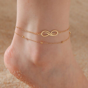 Infinite Symbol Beach Anklet
