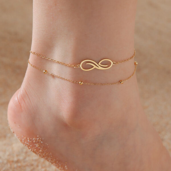 Infinite Symbol Beach Anklet