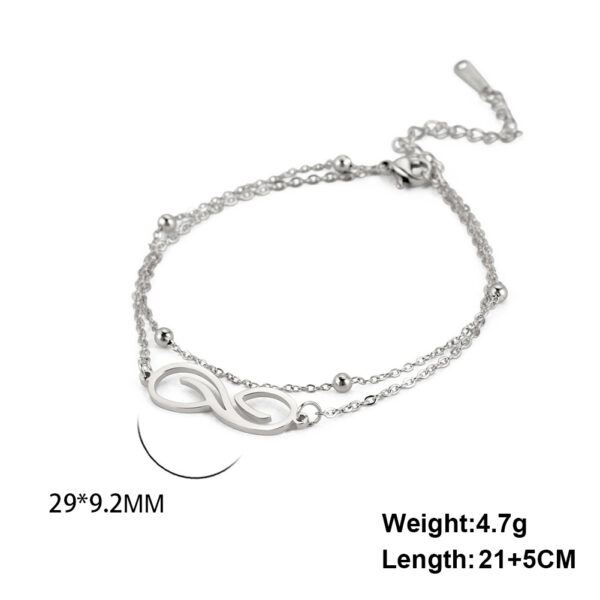 Infinite Symbol Beach Anklet - Imagen 4