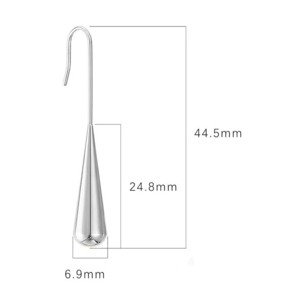 Water Drop Ear Hanging Earrings - Imagen 5