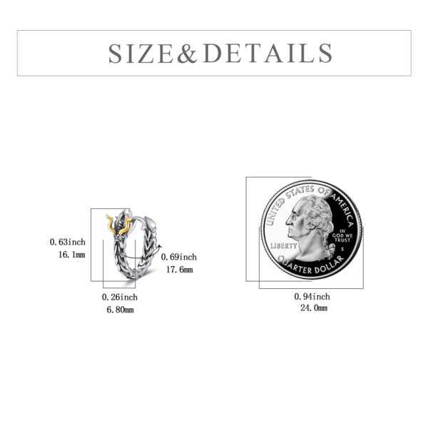 Dragon Head Earrings - Imagen 2