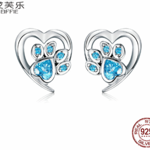 Blue Heart Fashion Simple Earrings