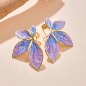 Girl Pink Purple Leaf