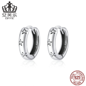 Silver 925 Star Hypoallergenic Earrings