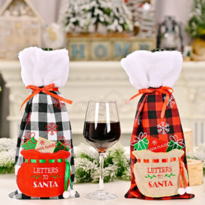 Christmas decoration  bottle bag