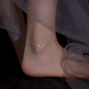 Kissing Fish Anklet 925