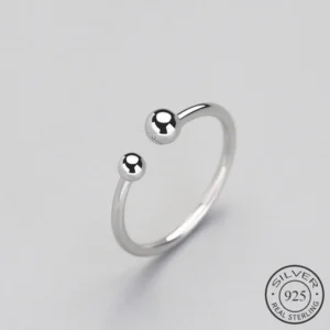 Minimalist Adjustable Ring 925
