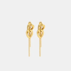 Knot Chain Shape Earrings